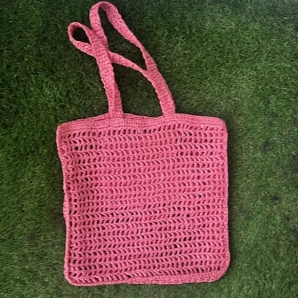 Super Cute Beach Tote Bag - Pink - Inside Pocket - Shopper Tote NEW